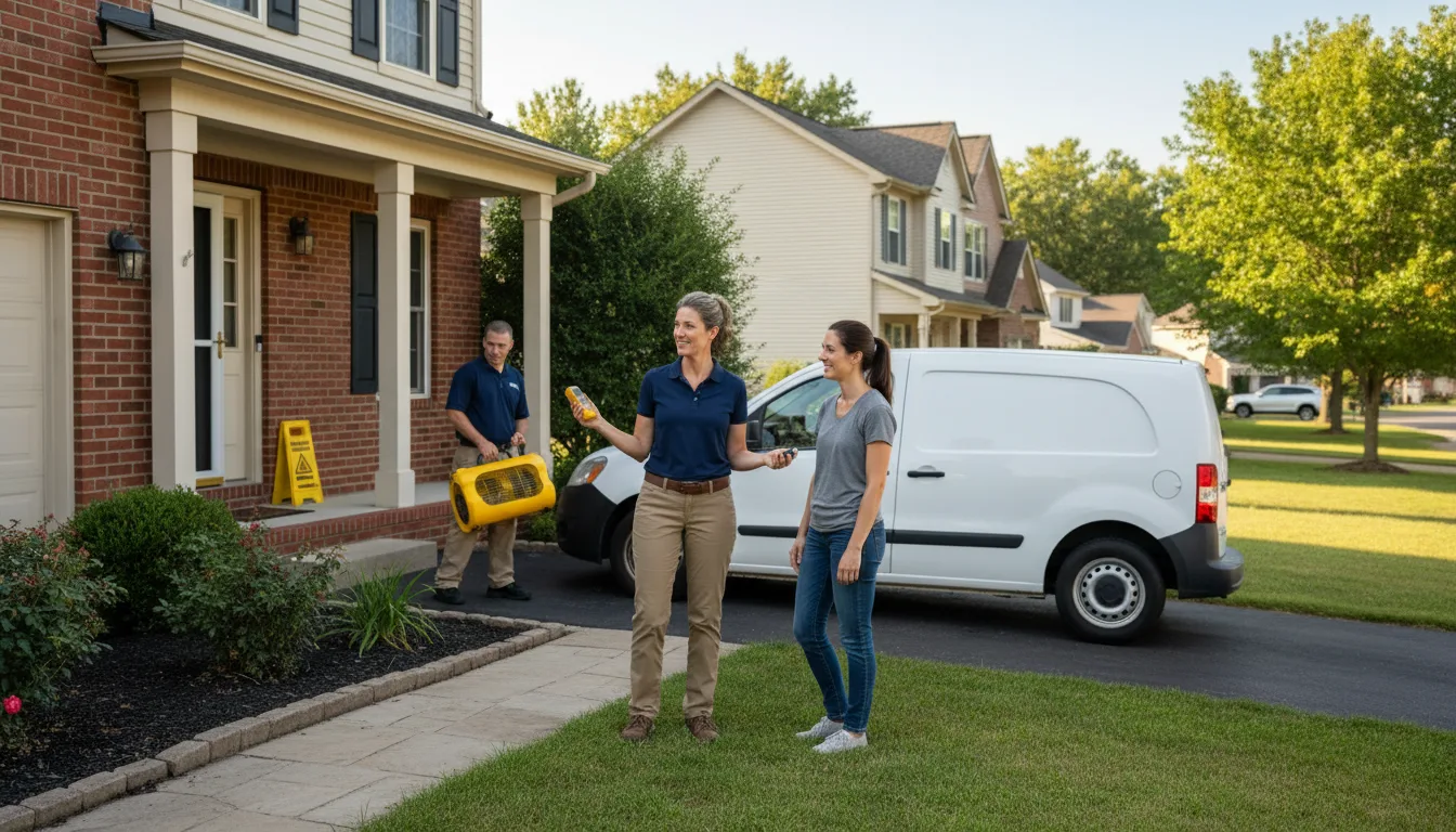 Residential water damage restoration in Gurnee, IL
